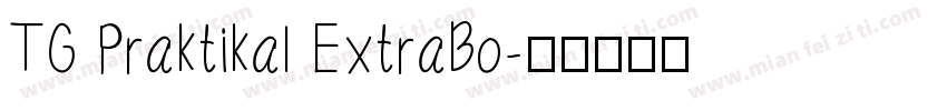 TG Praktikal ExtraBo字体转换